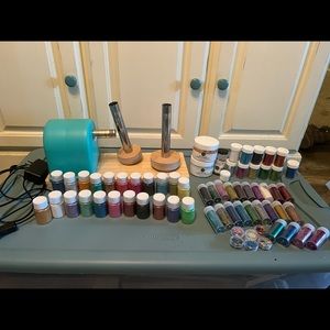 Resin Tumbler Rotating kit with mica and glitter